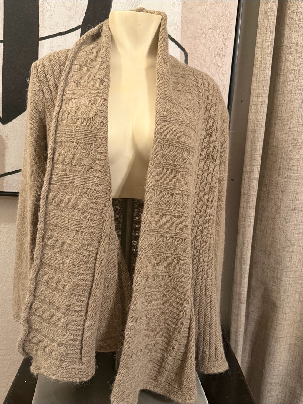 Mary Firenze Wool Alpaca Cardigan Sweater Sz Medium